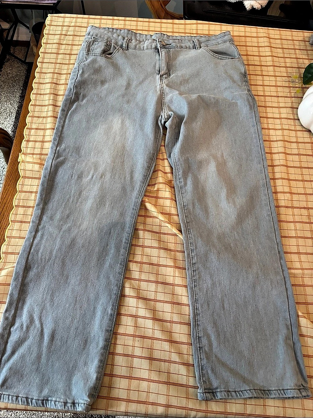 Straight Leg stretchy Jeans Size XL Blue
